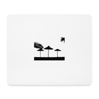 Strand - Mousepad (Querformat) - Weiß - Vorne