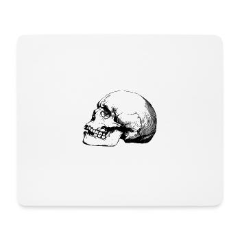 Totenkopf - Mousepad (Querformat) - Weiß - Vorne
