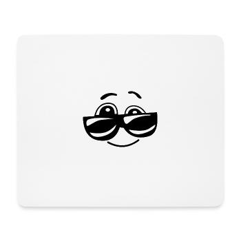 Smiley - Tapis de souris (format paysage) - blanc - Devant
