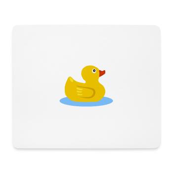 rubber duck - Mouse Pad (horizontal) - white - Front