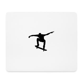 skateboard - Tapis de souris (format paysage) - blanc - Devant