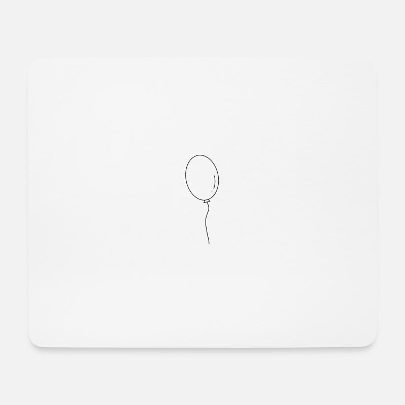 Luftballon - Mousepad (Querformat) - Weiß