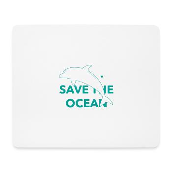 Save The Ocean - Mousepad (Querformat) - Weiß - Vorne