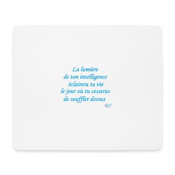 97 - Lumière et intelligence - Tapis de souris (format paysage) - blanc - Devant