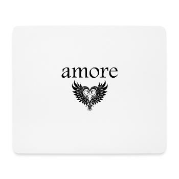 amore - Tapis de souris (format paysage) - blanc - Devant