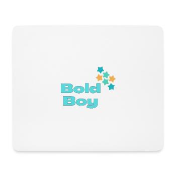 Bold Boy with Stars - Mouse Pad (horizontal) - white - Front