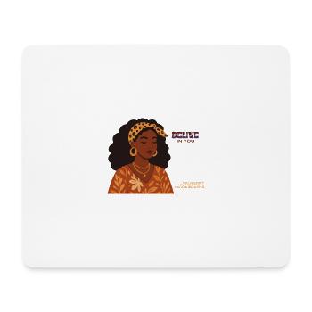 Croyez en vous : portrait de l’autonomisation - Tapis de souris (format paysage) - blanc - Devant