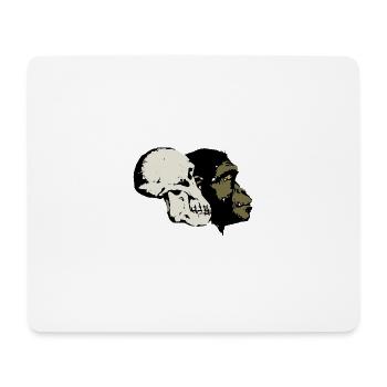 Evolution - Mousepad (Querformat) - Weiß - Vorne