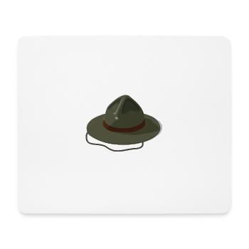 Scout Hut - Tapis de souris (format paysage) - blanc - Devant