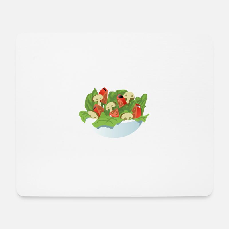 Salat - Mousepad (Querformat) - Weiß