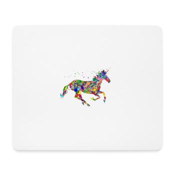 Einhorn - Mousepad (Querformat) - Weiß - Vorne