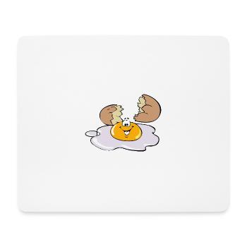 Fried Egg Egg - Mouse Pad (horizontal) - white - Front