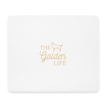 Golden retriever - Tapis de souris (format paysage) - blanc - Devant