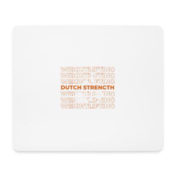 Dutch Strength Gewichtheben - Mousepad (Querformat) - Weiß - Vorne