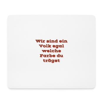 Für das volk - Mousepad (Querformat) - Weiß - Vorne