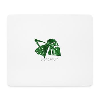plant mom Pflanzen muddi - Mousepad (Querformat) - Weiß - Vorne