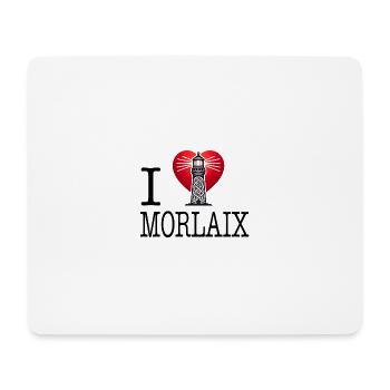 I love Morlaix by I love Bretagne - Mouse Pad (horizontal) - white - Front