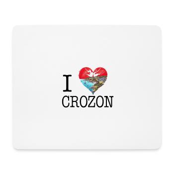 I love Crozon - Mouse Pad (horizontal) - white - Front