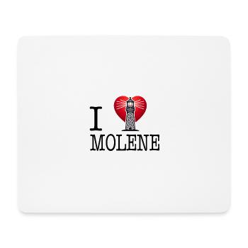 I Love Ile de Molene by I Love Bretagne - Mouse Pad (horizontal) - white - Front