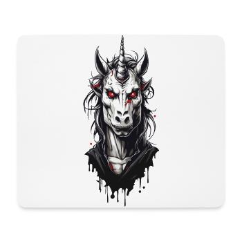 Grusel Vampir Einhorn Halloween Magie - Mousepad (Querformat) - Weiß - Vorne