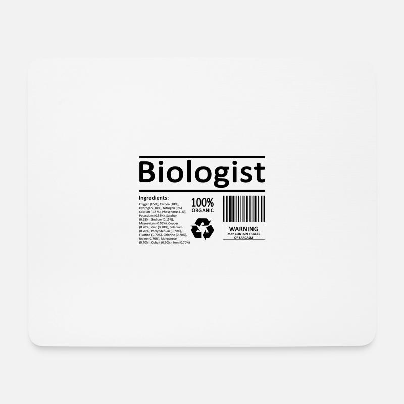 Biologe Biologie Student Wissenschaft Geschenk - Mousepad (Querformat) - Weiß