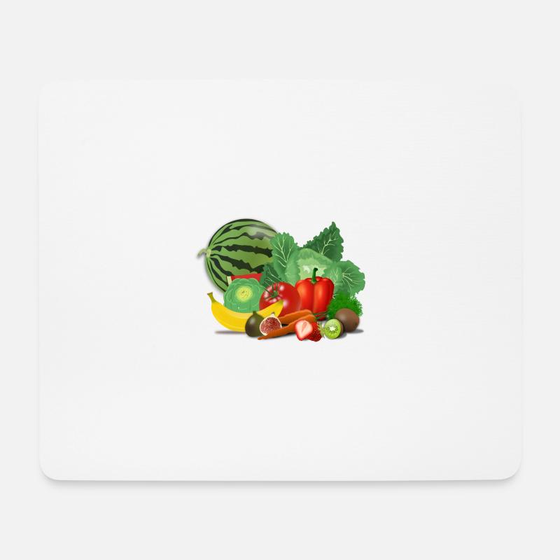 fruits 155616 1280 - Mousepad (Querformat) - Weiß