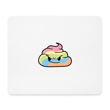 Regenbogen Haufen - Poo grummelige Kacke - Mousepad (Querformat) - Weiß - Vorne