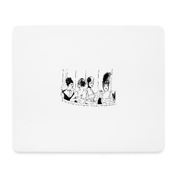 girlfriends - Mouse Pad (horizontal) - white - Front