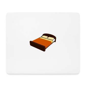 bed - Mouse Pad (horizontal) - white - Front
