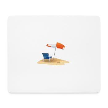 Strand - Mousepad (Querformat) - Weiß - Vorne