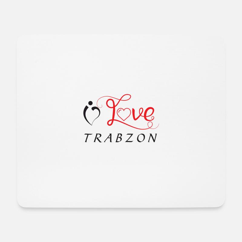 i love trabzon - Mousepad (Querformat) - Weiß