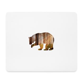 Bear Forest - Mousepad (Querformat) - Weiß - Vorne