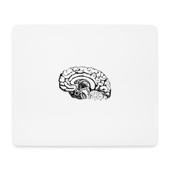 Gehirn Anatomie - Mousepad (Querformat) - Weiß - Vorne