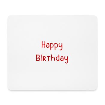 ALLES GUTE ZUM GEBURTSTAG. ALLES GUTE ZUM GEBURTSTAG. JAHRESTAG. - Mousepad (Querformat) - Weiß - Vorne