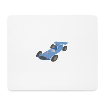 voiture de course - Tapis de souris (format paysage) - blanc - Devant