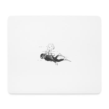 Diver - Mouse Pad (horizontal) - white - Front