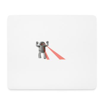 robot - Tapis de souris (format paysage) - blanc - Devant