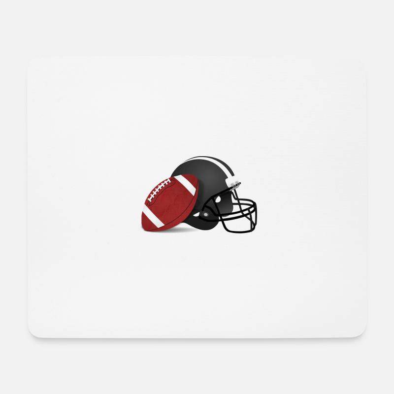 American Football - Mousepad (Querformat) - Weiß