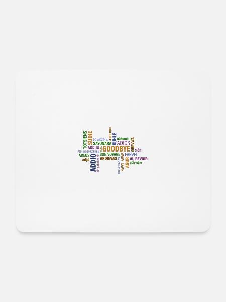 Auf Wiedersehen - Mousepad (Querformat) - Weiß