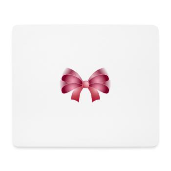 Elegant bow in pink - Mouse Pad (horizontal) - white - Front