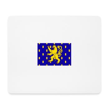 Drapeau franc-comtois - Tapis de souris (format paysage) - blanc - Devant