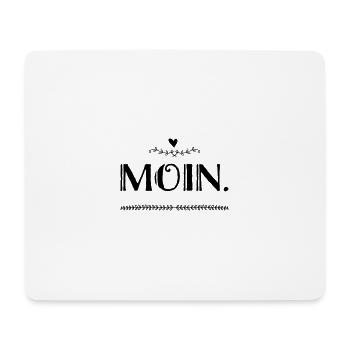 MOIN. Lustiges T-Shirt für jedermann. VERS 2 von 7 - Mousepad (Querformat) - Weiß - Vorne