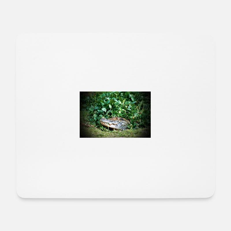 Kaiman - 2 - Mousepad (Querformat) - Weiß