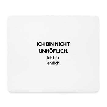 unhöflich2 - Mousepad (Querformat) - Weiß - Vorne