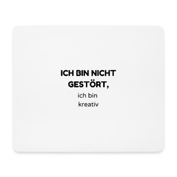 gestört - Mousepad (Querformat) - Weiß - Vorne