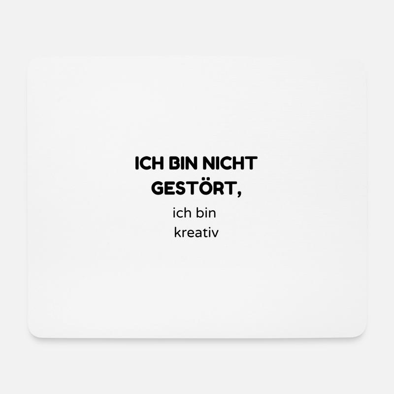gestört - Mousepad (Querformat) - Weiß
