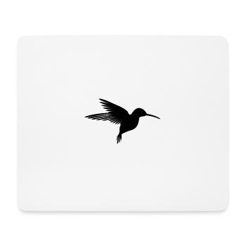 silhouette Colibri - Tapis de souris (format paysage) - blanc - Devant