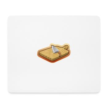 cutting board - Mouse Pad (horizontal) - white - Front