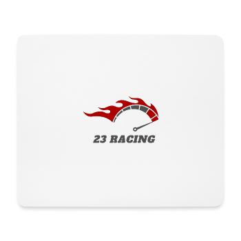 Red Black Modern Racing Logo Design - Mousepad (Querformat) - Weiß - Vorne