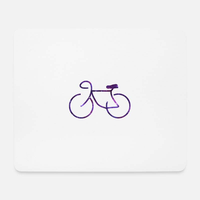 Galaxie Bike - Mousepad (Querformat) - Weiß